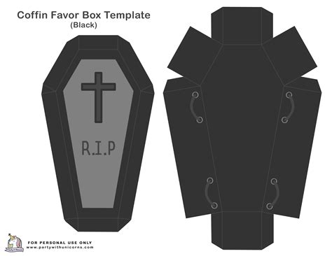 Coffin Box Printable Templates